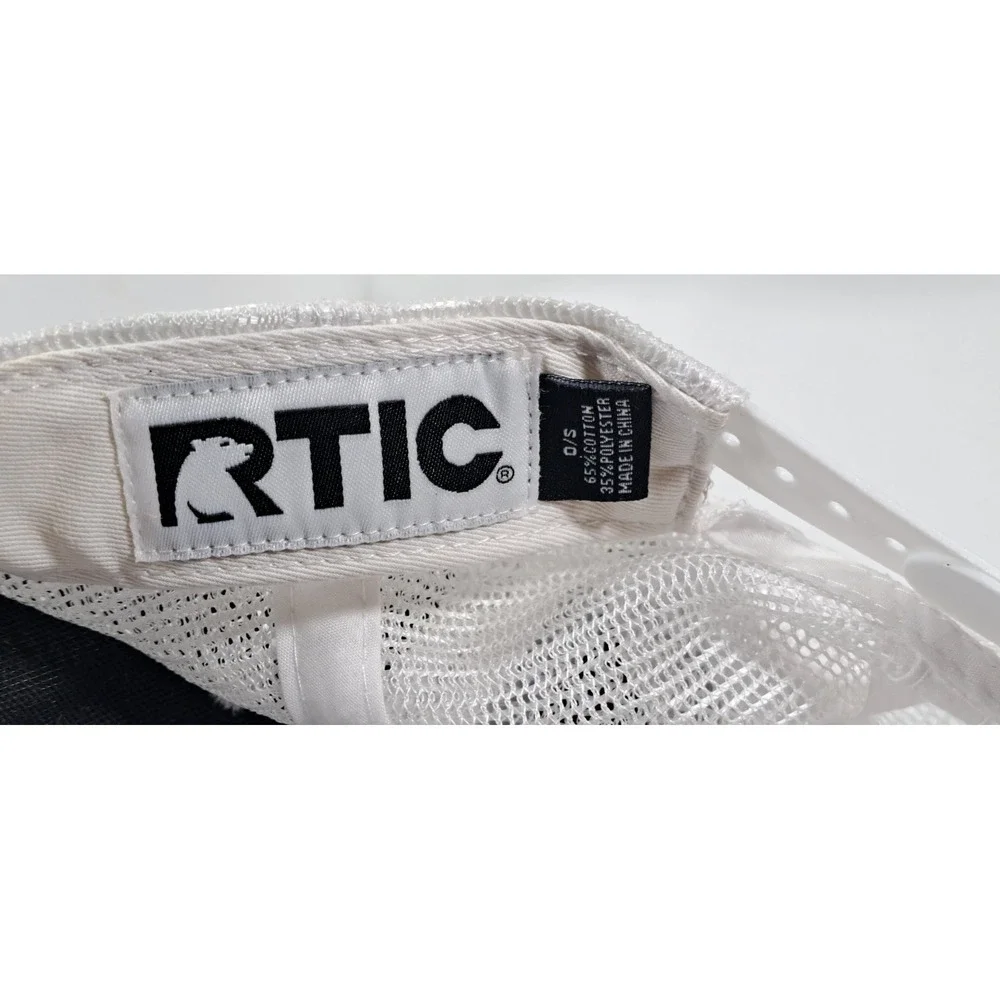 RTIC Outdoors‎ Trucker Hat Blue White Embroidered Logo Mesh Snapback Cap OS